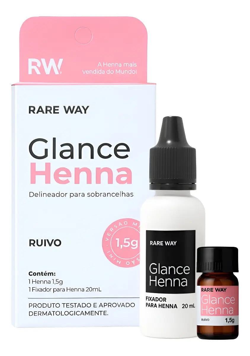 Rare Way Glance Henna Mini Delineador para Sobrancelhas: Ruivo (1,5g)